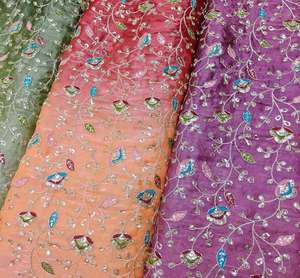 Tissu brodé de qualité supérieure pour vêtements de mode féminine, vêtements de créateurs, robes de soirée, kaftans, abayas, vêtements de mariée - Product Image 5