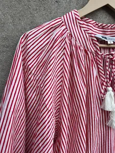 Camiseta sin mangas de algodón con estampado floral, estilo bohemio, casual, para oficina, para mujer - Product Image 6