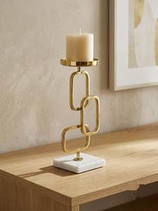 Gold Metal Handmade <b>Tall</b> Candelabra Modern Geometric Candle Holder Decorative Centerpiece for Home Wedding Party - Product Image 1