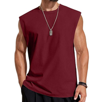 Gilet sans manches rétro de style américain pour hommes, gilet en pur coton, haut ample et décontracté d'été, grande taille