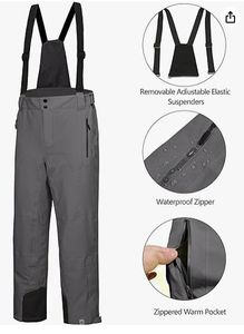 Pantalones de Nieve Impermeables y Cortavientos para Hombre y Mujer, Pantalones de Esquí Térmicos Aislantes para Exteriores, Personalizados OEM ODM - Product Image 4