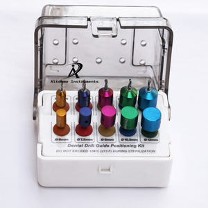 Dental Implant <b>Drill</b> Positioning Kit 10Pcs <b>Guide</b> Pins and <b>Drill</b> Sleeves 6mm 7.5mm 9mm 10.5mm 12mm Anodized Metal Surgical Set To - Product Image 6