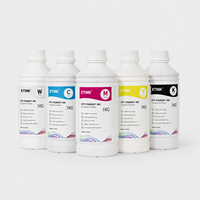 Encre DTF 1000 ml, encre blanche DTF, encre pigmentée CMYK pour imprimante Epson XP600 I3200 I1600 TX800 DX7, films PET, transfert thermique, fournisseur OEM