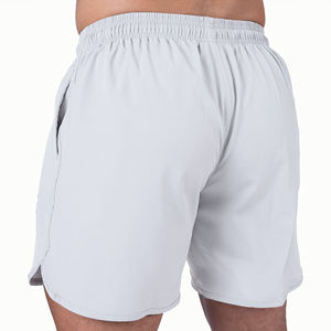 Hot Selling Men’s <b>White</b> Board <b>Shorts</b> Quick Dry Polyester <b>Swim</b> <b>Shorts</b> Elastic Drawstring Waist Mid Rise Casual Beach <b>Short</b> Pants - Product Image 5