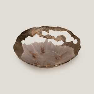 Tazón de Aluminio Pulido de Lujo, Ecológico y Hecho a Mano para Servir Postres, Centro de Mesa para Bodas, Vajilla Decorativa - Product Image 4
