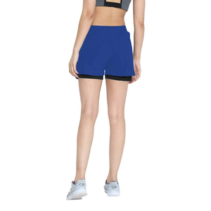 Shorts de sport personnalisés pour femmes, taille mi-haute, sans coutures, effet froncé, respirants, anti-transpiration, séchage rapide, 100% polyester, grandes tailles, OEM - Product Image 6