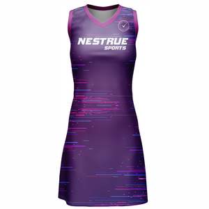 ชุดฟุตบอลหญิงแบบเดรส พิมพ์ลายแบบซับลิเมชั่น ชุดแข่งขัน ระบายอากาศได้ดี แห้งเร็ว เสื้อฟุตบอลหญิงแบบเดรส - Product Image 2