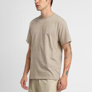 T-shirts surdimensionnés pour hommes en coton biologique 100% - Logo brodé personnalisé - Été - Doux - Écologique - 300g - Haute qualité - Respirant - Product Image 4