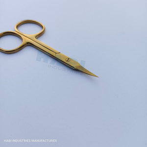 Customized Stainless Steel Curved Blade <b>Cuticle</b> <b>Scissors</b> & Manicure Shears Right-Handed Wholesale Suppliers Dead Skin Remover - Product Image 3