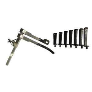 Set de micro-retracteurs lombaires portatifs en acier Caspar SURGINEXA, couleur noire, instruments écologiques pour la chirurgie de la colonne vertébrale et la neurochirurgie - Product Image 3