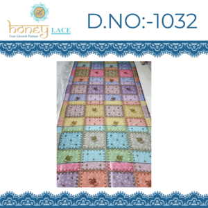 Tela de Chifón No Tejida Premium HONEY LACE con Estampado Floral y Cuentas, Peso Medio, Antiestática, Transpirable, a Prueba de Plumón, Accesorios - Product Image 3