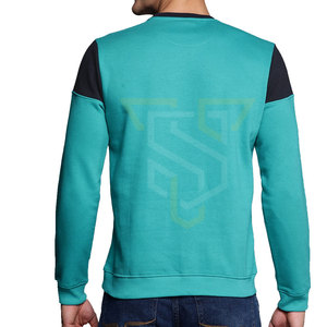 เสื้อสเวตเชิ้ตผ้าฝ้ายผสมแบรนด์ส่วนตัว เนื้อผ้าทนทาน เสื้อสเวตเชิ้ตผู้ชาย MOQ ต่ำ - Product Image 2