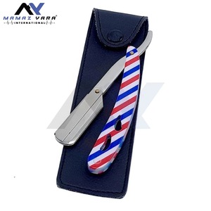 Mejor Fabricante de Navajas de Barbero Profesionales con Bloqueo Giratorio, Funda de Cuero, Logotipo Personalizado, Marca OEM, Patrón Estadounidense, Acero Inoxidable - Product Image 6