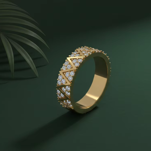 Bague de fiançailles en or jaune 10 carats avec diamant de laboratoire CVD taille brillant classique, certifiée IGI, bijoux fins pour femme - Product Image 2