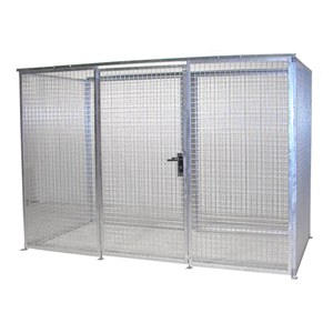 Almacenamiento de botellas de gas tipo GFC-M4 sin techo con puerta de un ala cerrada con llave - Product Image 1