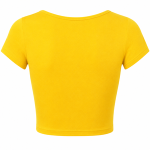 T-shirt court pour femme, coupe décontractée, coton premium, usage quotidien, directement de l'usine, t-shirt court oversize pour femme, léger, mode streetwear. - Product Image 2