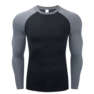 Wholesale Custom Logo Spandex Gym <b>Rashguard</b> Compression Shirts Men's Sublimation Printed MMA Rash OEM ODM Rash Guard - Product Image 1