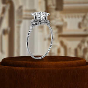 Anillo de Compromiso Solitario con Diamante Cultivado en Laboratorio, Corte Princesa, 1.5CT, Certificado por IGI, Oro Amarillo de 14k, Regalo de Aniversario de Bodas, para Fiesta - Product Image 5