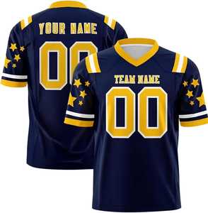 Jersey de Fútbol Americano de Moda en EE. UU., Materiales de Alta Calidad, Cuello en V, Jersey de Fútbol Americano de Buena Calidad, Impresión por Sublimación - Product Image 3