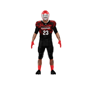 Ensemble de maillot et pantalon de football américain personnalisé pour hommes, respirant, anti-humidité, sublimation, entraînement, match - Product Image 2