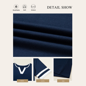 T-shirts d'été pour femmes de couleur unie, manches courtes, blouses pour activités de plein air, tissu léger à séchage rapide pour femmes - Product Image 6