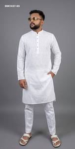 Colección de Kurta-Payjama de Manga Larga con Diseño Estampado en Algodón de Alta Calidad, Fabricante de la India, Suministro al por Mayor - Product Image 4