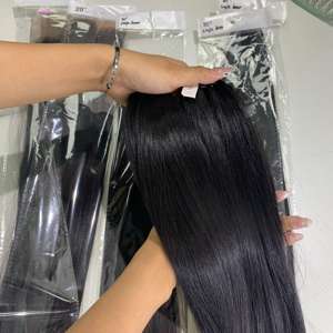 Faisceaux de cheveux vietnamiens bruts de donneur unique cuticule complète couleur naturelle cheveux humains droits à os ultra-qualité - Product Image 1