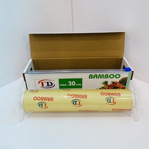 Hot Sale Transparent Flexible Household <b>Plastic</b> Film PVC Cling <b>Wrap</b> Roll for Food Packaging & Cutter Use - Product Image 4