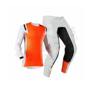 Bayanlar ve erkekler Motocross yarış ceketi takım elbise ve pantolon seti/motokros Jersey özel yapılmış MX Motocross forması pantolon