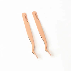 Pinzas de Acero Inoxidable Premium 2 en 1 para Lifting de Pestañas con Peine, Herramientas Curvas para Aplicación de Extensiones de Pestañas, Calidad de Salón, OEM ODM - Product Image 6
