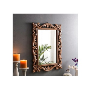 Wooden <b>Mirror</b> Frame Decorative Household Accent for Contemporary Spaces and Sophisticated Interior Decor - Product Image 6