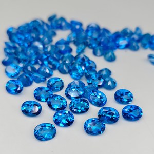Topaze bleue suisse facettée 10x12mm, pierres précieuses naturelles, topazes bleues pour bijoux faits à la main, bagues, boucles d'oreilles, vente en gros - Product Image 3