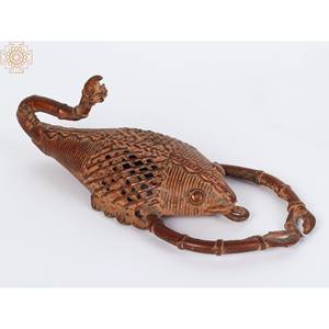 Handcrafted 7-Inch Brass Tribal <b>Crab</b> Small Table and Wall <b>Decor</b> Made in India Home <b>Decor</b> Item - Product Image 1