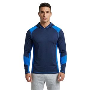 Custom Fitness Training <b>Hoodie</b> for Men Polyester Spandex Stretch Sportswear Pullover for <b>Running</b> and Gym Workouts - Product Image 5
