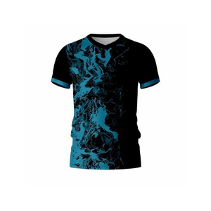Camiseta Deportiva de Manga Corta para Hombre, Color Granate, Cuello Redondo, Tejido de Punto, 100% Algodón, Secado Rápido, Diseño a Rayas, Corte Regular, 240g - Product Image 5