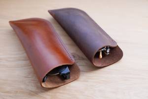 Handmade Genuine Leather <b>Glasses</b> Cover Slim Vintage Cowhide Pouch Luxury Soft <b>Reading</b> Spectacles <b>Case</b> Holder LGC-0007 - Product Image 3