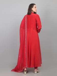 Estilo de moda tradicional, atuendo moderno para mujer, vestido largo Chudidar con Dupatta, estilo lujoso y glamuroso. - Product Image 2