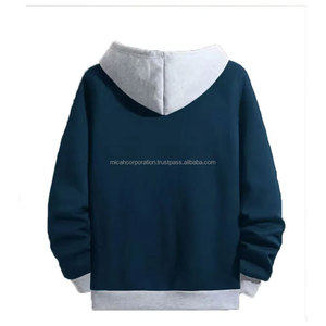 Sweat-shirts d'hiver pour hommes de haute qualité, 100% coton molletonné, fermeture éclair, chauds, décontractés, impression personnalisée, service OEM - Product Image 2