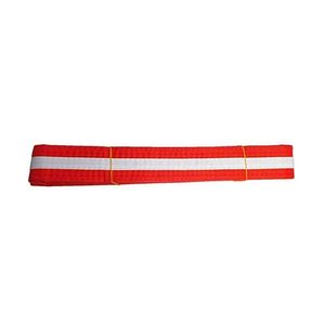 <b>Red</b> White Striped BJJ <b>Belt</b> Jiu Jitsu Master Rank <b>Belt</b> Cotton Reinforced Martial Arts <b>Belt</b> Custom B2B Supply - Product Image 2