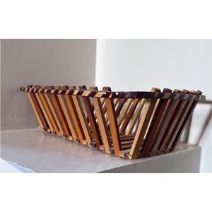 Cesta de Frutas Moderna de Madera, Hecha a Mano, Tazón de Almacenamiento de Madera Natural, Ecológico, Cesta para Verduras para Decoración del Hogar - Product Image 4