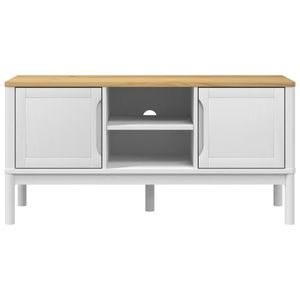 Supporto TV legno massello pino FLORO bianco 44.9 "x 16.9" x 21.7 "solido pino TV Stand - Product Image 5