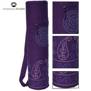 Bolsa de Transporte para Esterilla de Yoga Portátil con Logotipo Personalizado, Ecológica, de Lona de Algodón/Nailon/Poliéster, Bolsa Grande para Yoga y Fitness - Product Image 1