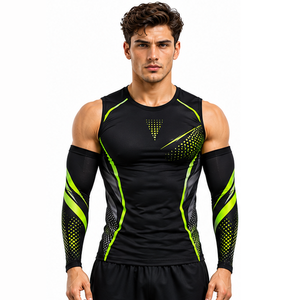Mangas Deportivas Personalizadas para Hombre, Compresión, Running, Fitness, Ciclismo, Transpirables, Elásticas, Soporte de Entrenamiento, Protección - Product Image 2