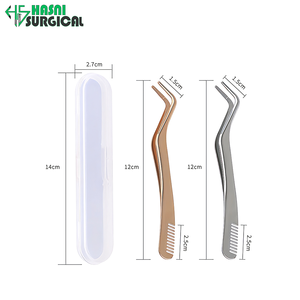 Meilleure pince à cils chirurgicale avec peigne, outil de précision pour extensions de cils artificiels par Hasni Surgical - Product Image 6