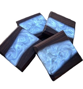 Latest Design Customized Color Resin and Wood Custom Design Best <b>Coasters</b> <b>for</b> <b>Drink</b> Coffee Tea <b>for</b> Office & Home - Product Image 2