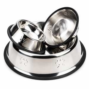 Comederos para Perros Miinox, Ligeros, de Cobre y Acero Inoxidable, Ecológicos, Antideslizantes, al Mejor Precio, Directo de India - Product Image 1
