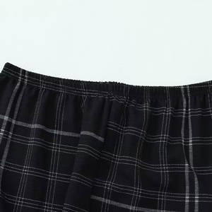 Conjunto de Pantalones y Camisa a Cuadros de Manga Larga, Diseño Casual 2026 Adecuado para todas las estaciones como ropa de estar por casa. - Product Image 4