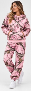 Ensemble sweat à capuche et pantalon de survêtement camouflage rose pour femme – Survêtement camouflage 2 pièces Fabricant OEM/ODM - Product Image 6