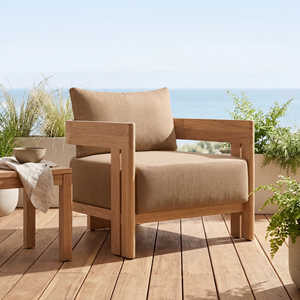 เก้าอี้พักผ่อนกลางแจ้งไม้สักคุณภาพพรีเมียม ทนทานต่อสภาพอากาศ, เก้าอี้สนามไม้ธรรมชาติป้องกันน้ำ, <span class=keywords><strong>โซฟา</strong></span>ไม้เนื้อแข็งทันสมัยสำหรับลานบ้าน (AU) - Product Image 2