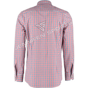 Costume d'Oktoberfest allemand pour homme, festival de la bière bavaroise, chemise à carreaux 100% coton, cosplay, tenue de fête d'Halloween - Product Image 3
